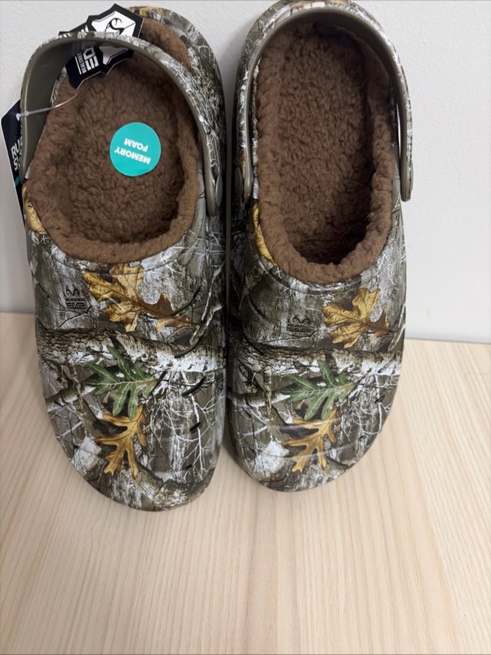 Rugged Shark New! Mens Camo Comfort Eva Clogs Size 8